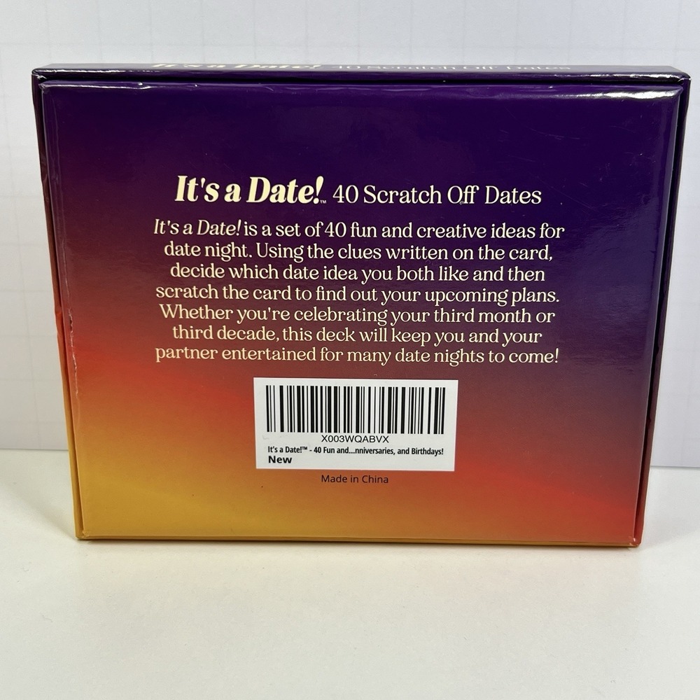 40 Fun and Romantic‎ Scratch off Date Night Ideas for Him, Her It's A Date! - Picture 2 of 7